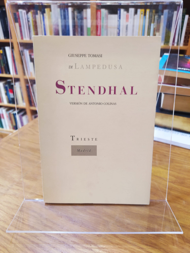 Portada del libro de Stendhal