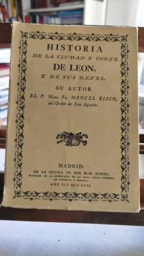 Portada del libro Historia de la ciudad y corte de León, y de sus reyes