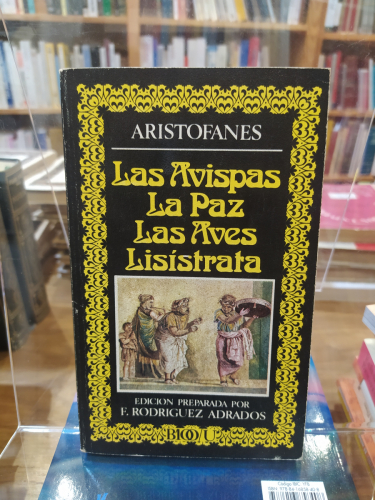 Portada del libro de Las Avispas; La Paz; Las Aves; Lisistrata