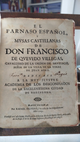 Portada del libro El Parnaso español y Musas Castellanas