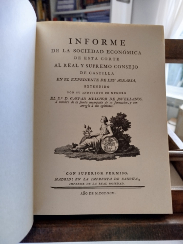 Portada del libro de Informe en el expediente de la Ley Agraria