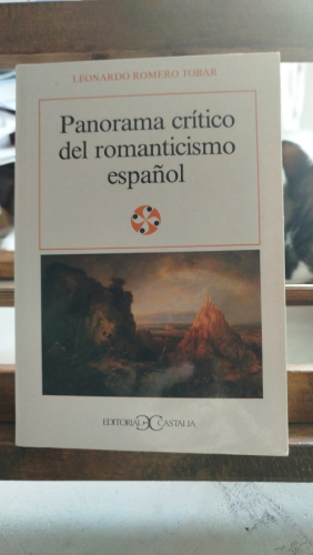 Portada del libro de Panorama crítico del romanticismo español