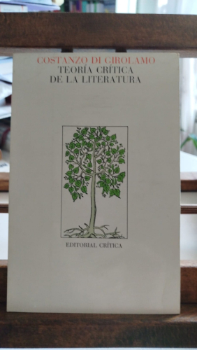 Portada del libro de Teoría crítica de la literatura