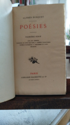 Portada del libro de Poésies