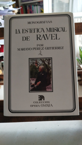 Portada del libro de La estética musical de Ravel