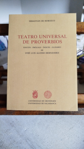 Portada del libro de Teatro universal de proverbios