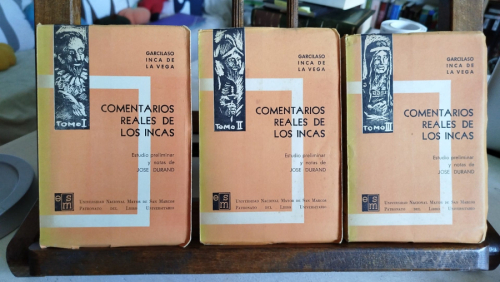 Portada del libro de Comentarios reales de los incas (3 Vol.)