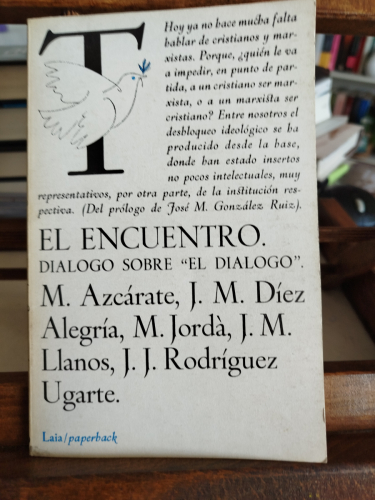 Portada del libro de El encuentro: diálogo sobre el 