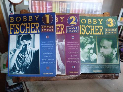 Portada del libro de Bobby Fischer 1955-1992 Volúmenes 1, 2 y3