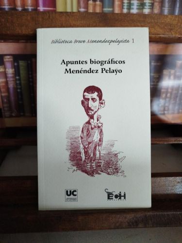 Portada del libro de Apuntes para la biografía de don Marcelino Menéndez Pelayo