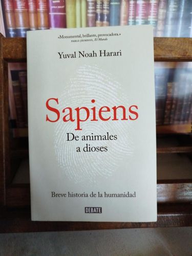 Portada del libro de Sapiens: de animales a dioses: breve historia de la humanidad