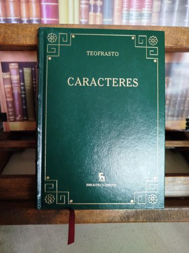 Portada del libro de Caracteres; Cartas de pescadores, campesinos, parásitos y cortesanas