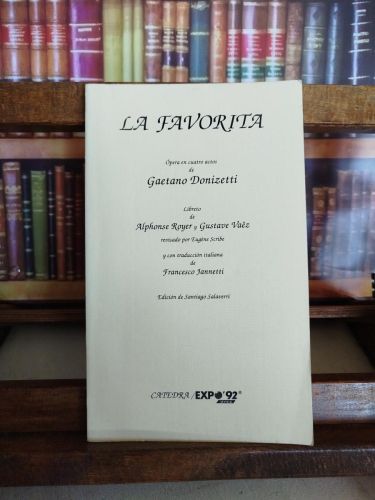 Portada del libro de La favorita: ópera en cuatro actos de Gaetano Donizetti