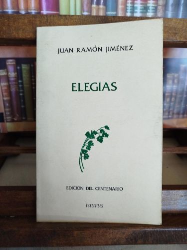 Portada del libro de Elegías