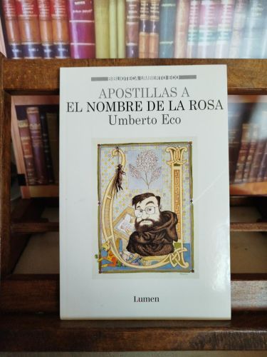 Portada del libro de Apostillas a El nombre de la rosa