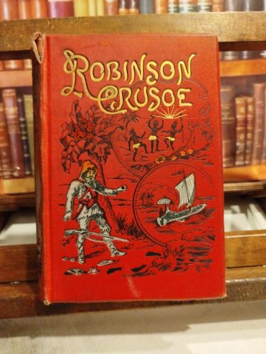 Portada del libro de THE LIFE AND ADVENTURES OF ROBINSON CRUSOE With an Introduction, Glossary and Illustrations
