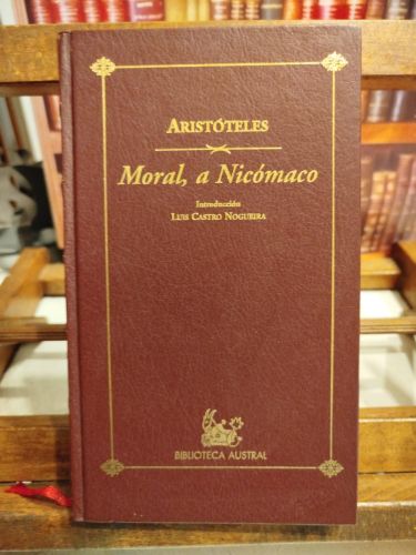 Portada del libro de Moral, a Nicómaco