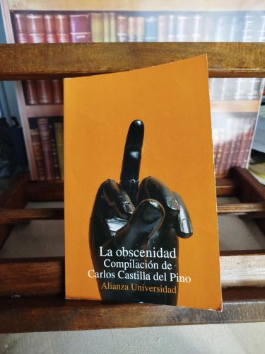 Portada del libro de La obscenidad
