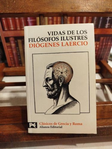 Portada del libro de Vidas y opiniones de los filósofos ilustres