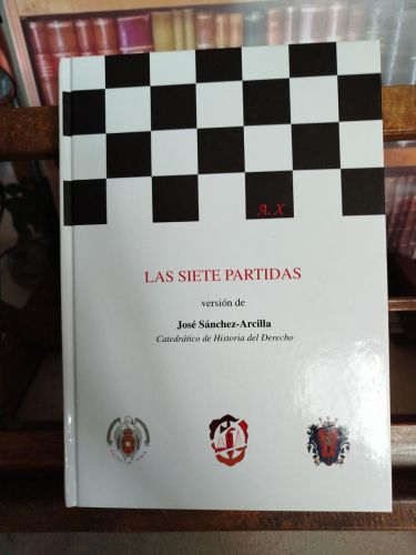 Portada del libro de Las Siete Partidas: el Libro del Fuero de las Leyes 