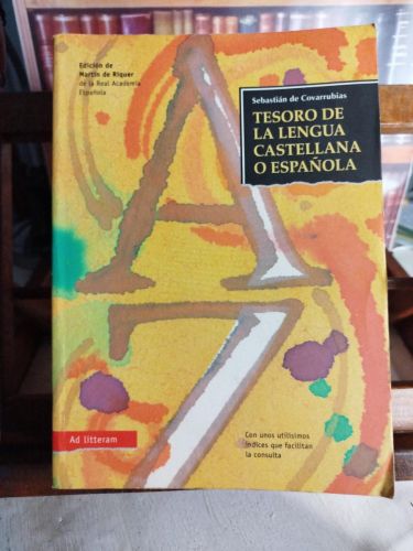 Portada del libro de Tesoro de la lengua castellana o española