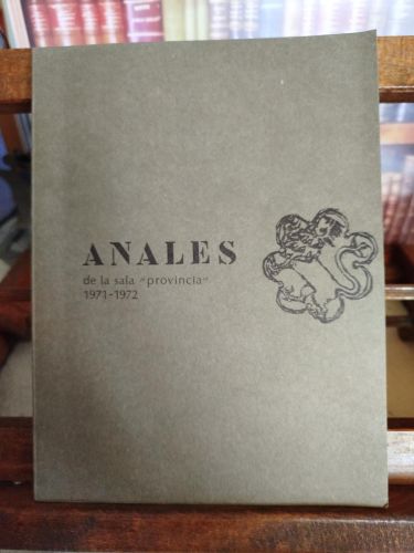 Portada del libro de Anales de 