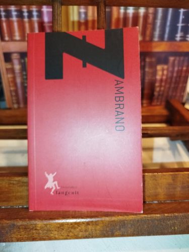 Portada del libro de María Zambrano: el viaje a la luz: vida y pensamiento de la filosofía de la razón poética