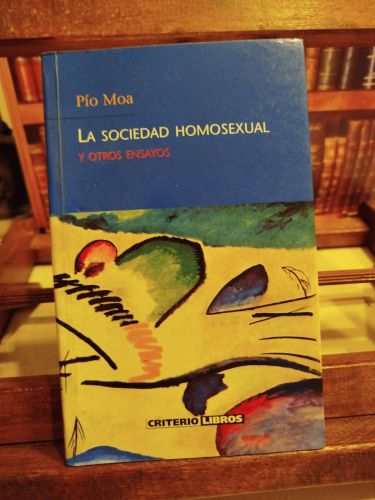 Portada del libro de La sociedad homosexual y otros ensayos
