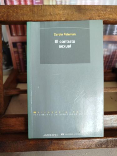 Portada del libro de El contrato sexual