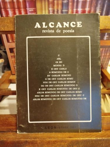 Portada del libro de Alcance: revista de poesía (nº 9)