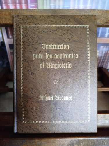 Portada del libro de Instrucción para los aspirantes al Magisterio