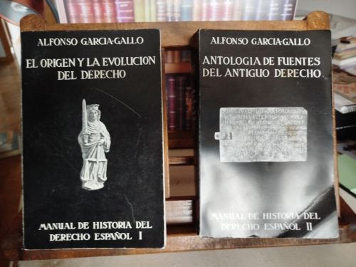 Portada del libro de Manual de historia del derecho español (2 Vol.)