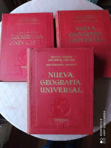 Nueva geografía universal :aspectos de la naturaleza, la vida de los hombres, recursos agrícolas e industriales (3 Vol.)