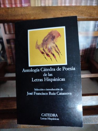 Portada del libro de Antología Cátedra de poesía de las letras hispánicas