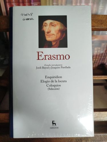 Portada del libro de Obra selecta (Erasmo de Rotterdam).