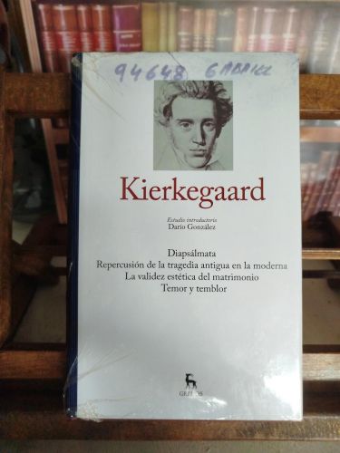 Portada del libro de Diapsálmata; Repercusión de la tragedia antigua en la moderna; La validez estética del matrimonio; Temor...