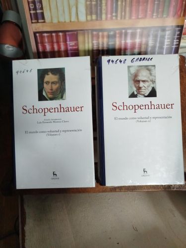Portada del libro de El mundo como voluntad y representación (2 Vol.) 