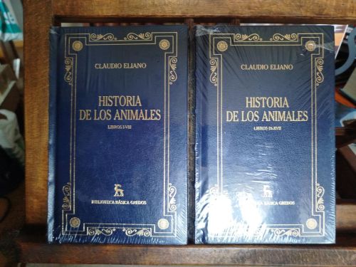 Historia de los animales. (2 Vol.)