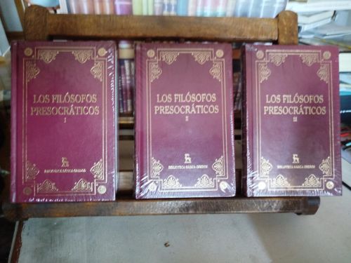 Portada del libro de Los filósofos presocráticos (3 Vol.)