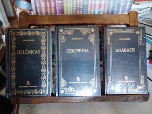 Portada del libro de Helénicas; Ciropedia; Anábasis (3 Vol.)