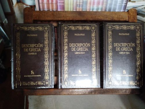 Portada del libro de Descripción de Grecia (3 Vol.)