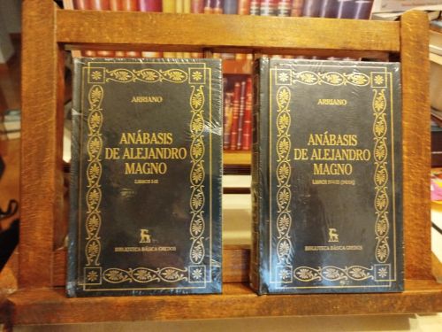Portada del libro de Anábasis de Alejandro Magno: libros I-III; Libros IV-VIII (INDIA) (2 Vol.)